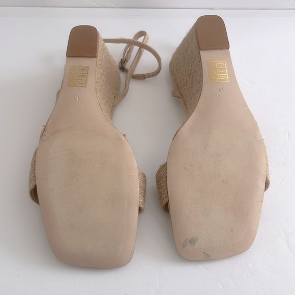 Jeffrey Campbell Sailboat Sandal Tan Raffia Wedge Espadrille Jute Size 11 NEW - Picture 8 of 9
